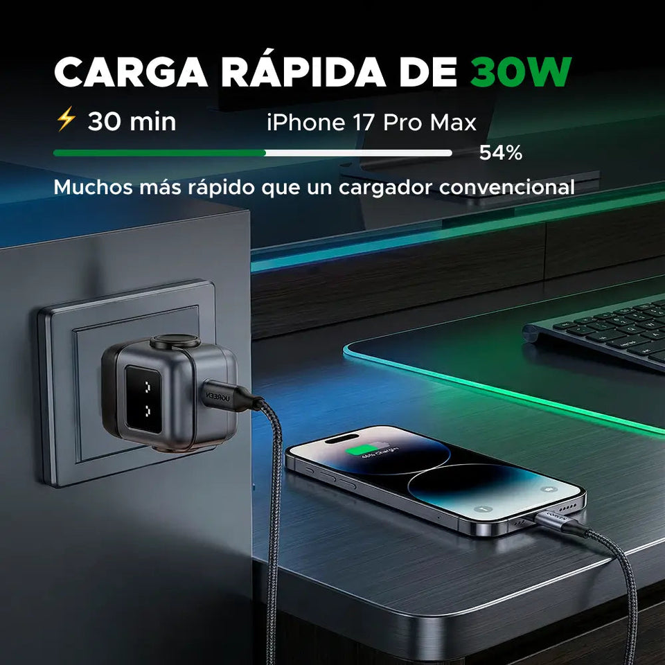 Demostración de carga rápida del fabricante